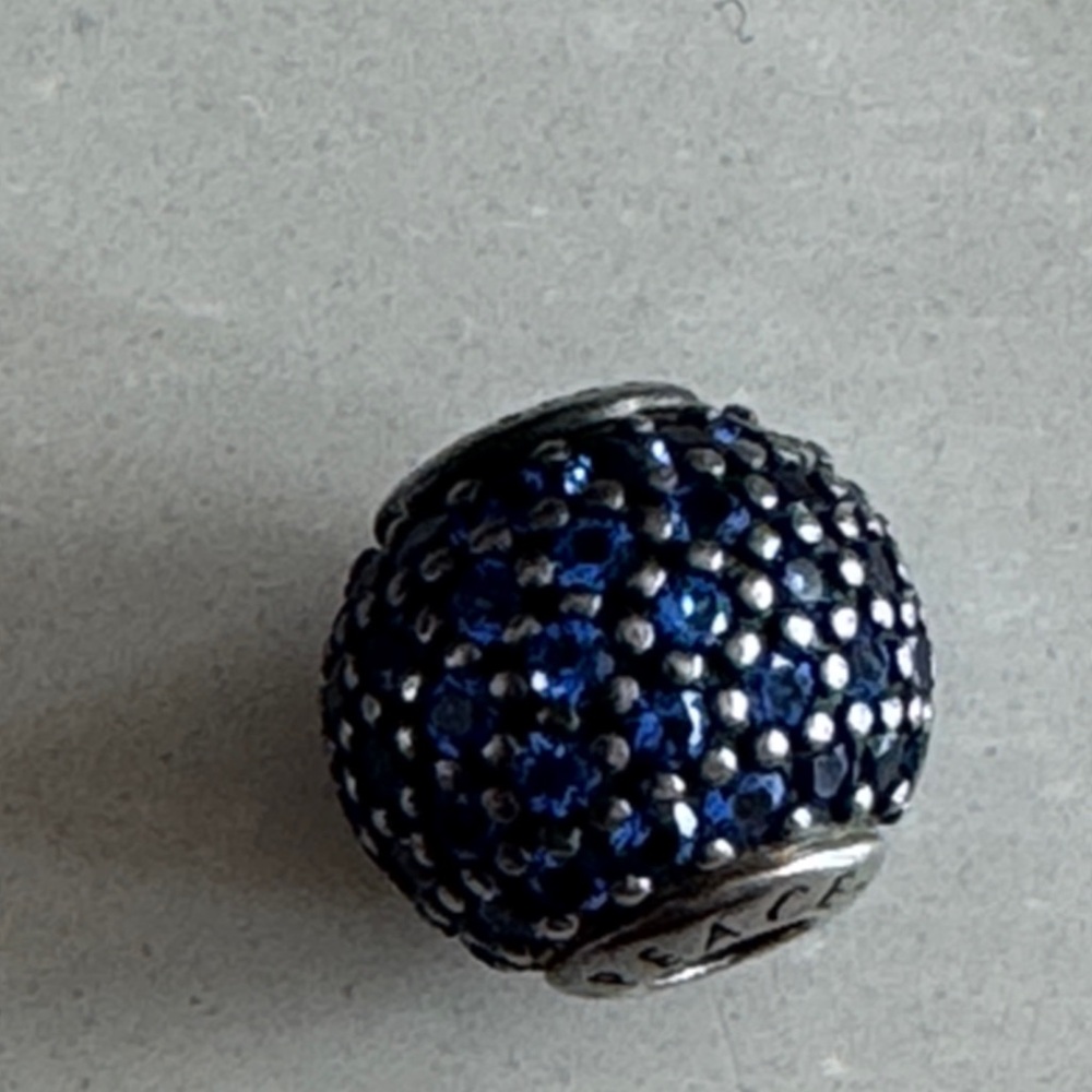Pandora Essense Peace Blue Beaded Charm
